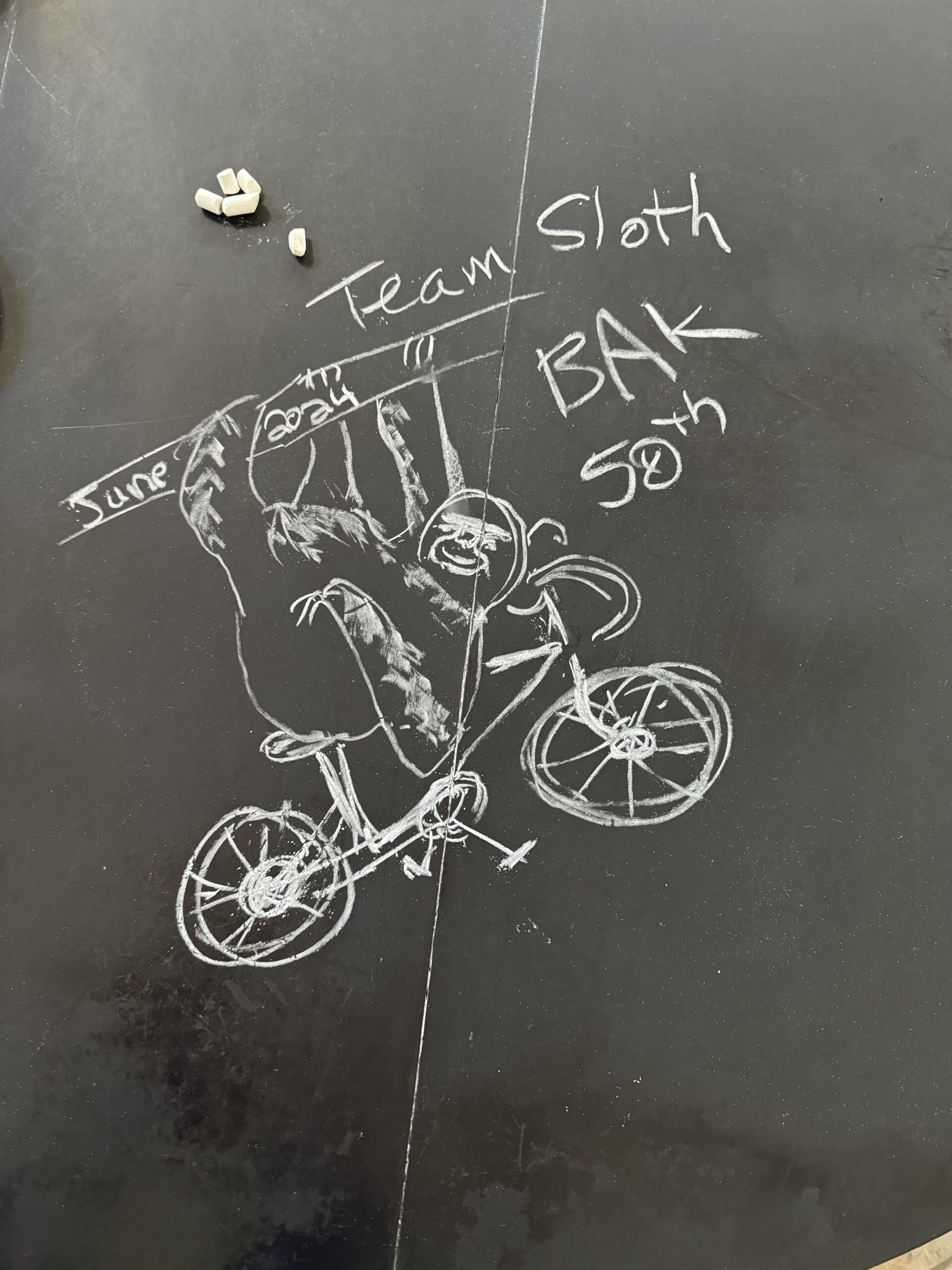 The team sloth bike across kansas BAK